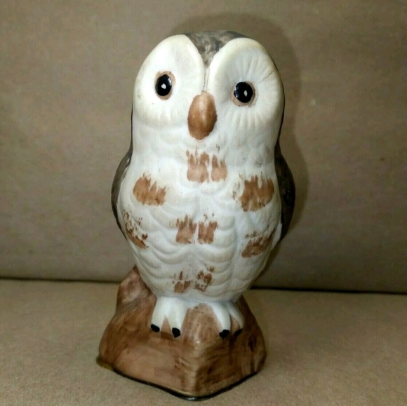 Ceramic Owl Figurine Bird Decor - Picture 1 of 7